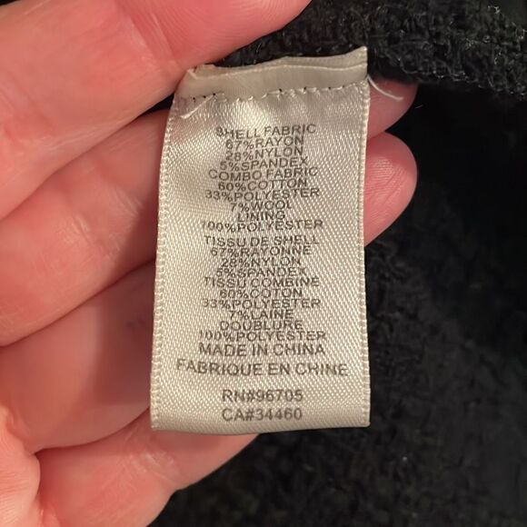 Rebecca Taylor Black Ponte Knit Tweed Fit & Flare Sleeveless Dress - Picture 6 of 9